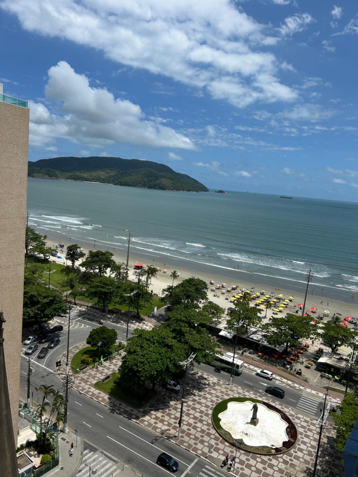 Apartamento Frente A Praia Do Embare Santos Exterior photo